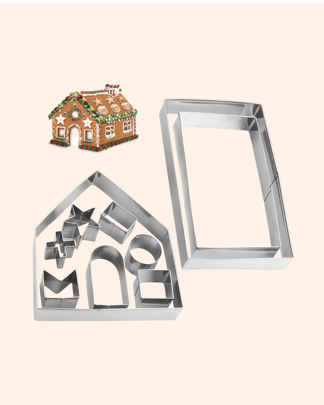 Gingerbread House Cookie Cutter Set
